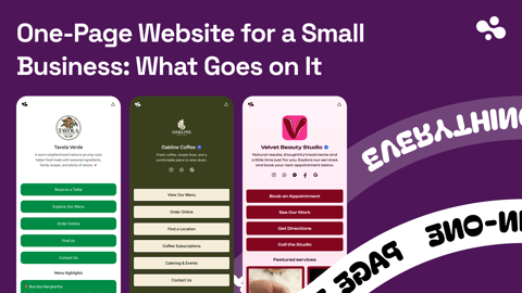 One-Page Website for a Small Business: What Goes on It