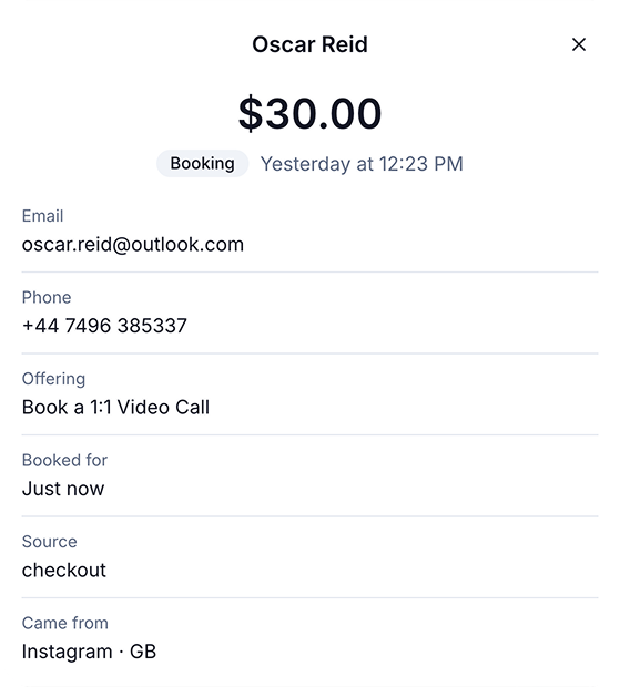 link in bio sales